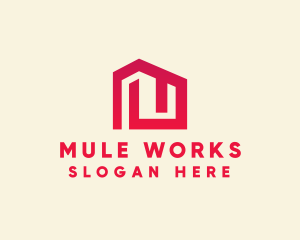 Red Maze House  logo design