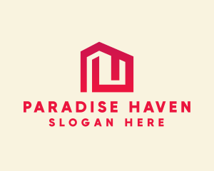 Red Maze House  logo design