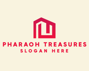 Red Maze House  logo design