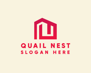 Red Maze House  logo design