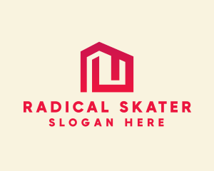 Red Maze House  logo design