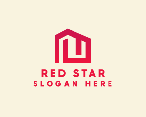 Red Maze House  logo design