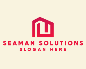 Red Maze House  logo design