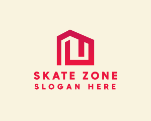 Red Maze House  logo design