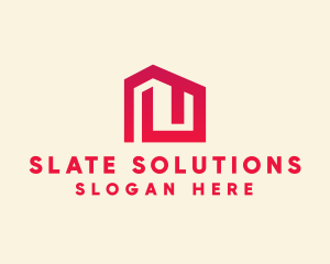 Red Maze House  logo design