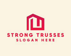 Red Maze House  logo design