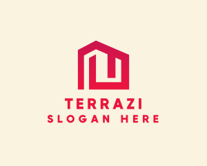 Red Maze House  logo design