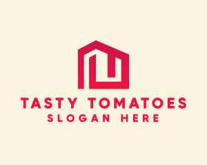 Red Maze House  logo design