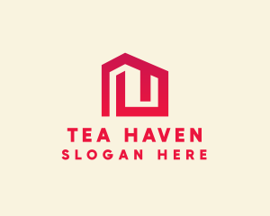 Red Maze House  logo design