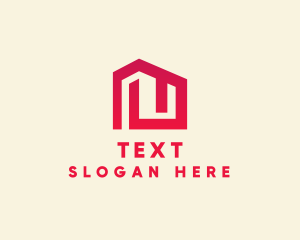 Red Maze House  logo design