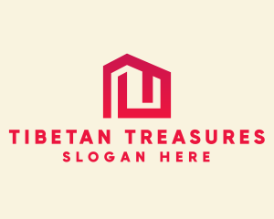 Red Maze House  logo design