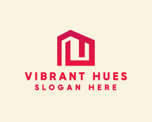 Red Maze House  logo design