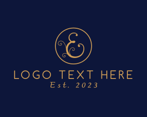 Gold - Elegant Letter E logo design