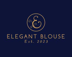 Elegant Letter E logo design