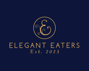 Elegant Letter E logo design