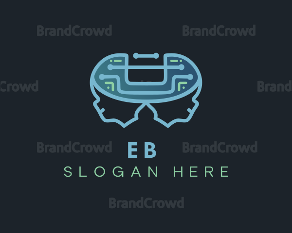 Brain Technology Circuit Logo