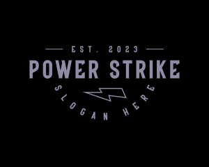 Thunderbolt Masculine Company logo design