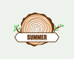 Tree Lumber Trunk logo design