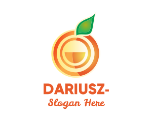 Orange Arrow - Orange Citrus Fruit logo design