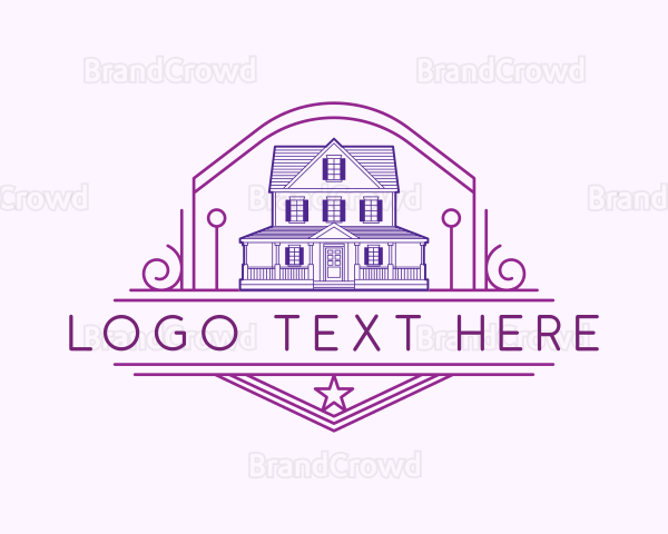 Residential Mansion Property Logo