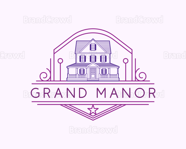 Residential Mansion Property Logo