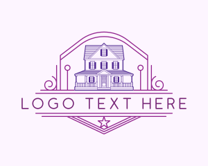 Mansion - Residential Mansion Property logo design