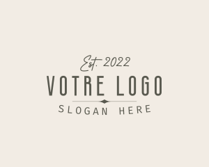 High End - Classic Elegant Company logo design