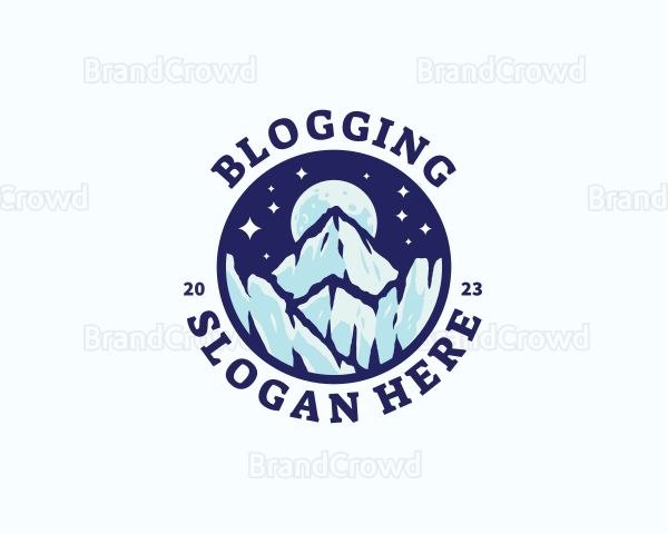 Iceberg Mountain Moon Logo