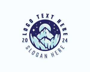 Iceberg - Iceberg Mountain Moon logo design