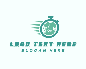 Tee - Fast Washing Laundromat logo design