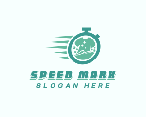 Fast Washing Laundromat  logo design