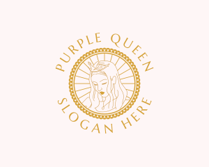 Gold Royal Queen logo design