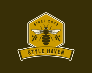  Honey Beehive Apiary Logo
