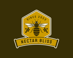 Nectar - Honey Beehive Apiary logo design