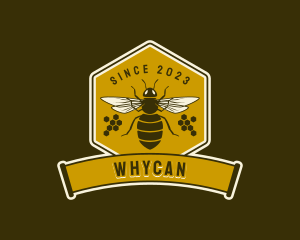 Bee - Honey Beehive Apiary logo design