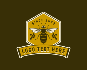 Insect - Honey Beehive Apiary logo design