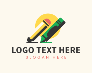 Stationery - Pencil Crayon Stationery logo design