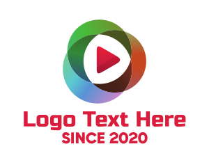 Youtube - Colorful Multimedia Streamer logo design