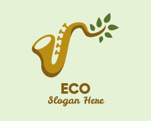 Leaf Branch Saxophone Logo