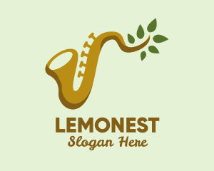 Branch - Leaf Branch Saxophone logo design