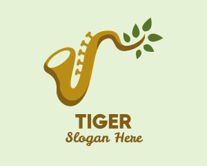 Concert - Leaf Branch Saxophone logo design