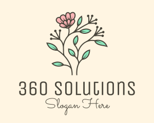 Feminine Flower Plant logo design