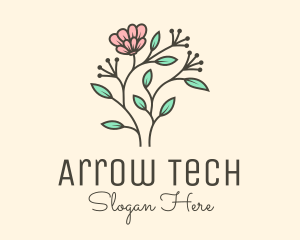 Feminine Flower Plant logo design