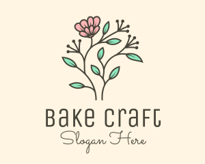 Feminine Flower Plant logo design