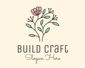 Feminine Flower Plant logo design