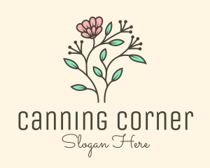 Feminine Flower Plant logo design