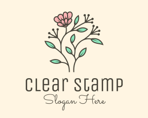 Feminine Flower Plant logo design