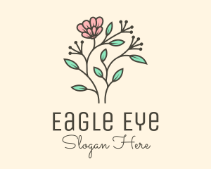 Feminine Flower Plant logo design