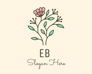 Flowering - Feminine Flower Plant logo design
