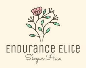 Feminine Flower Plant logo design